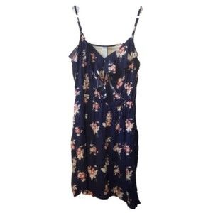 👗 Women's Mimi Chica Floral Sleeveless V-Neck‎ Dress | Sz M | Casual Chic 👗